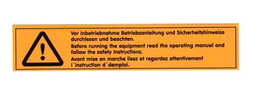Aufkleber Achtung