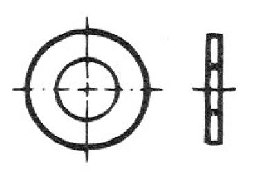 Scheibe Ø 8