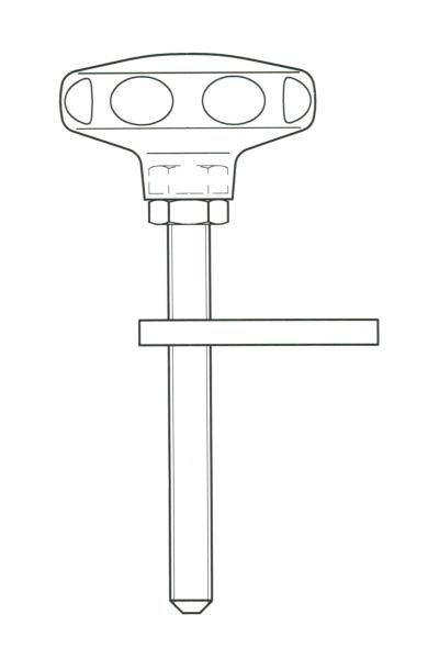 Stützrad-Knaufschraube 1