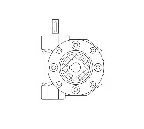 Schneckengetriebe B3