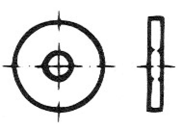 Scheibe, groß Ø 13