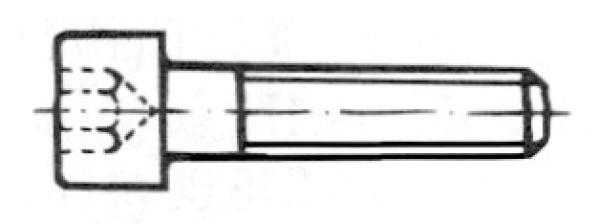 Innen-6kt-Schraube M5x90 verz.